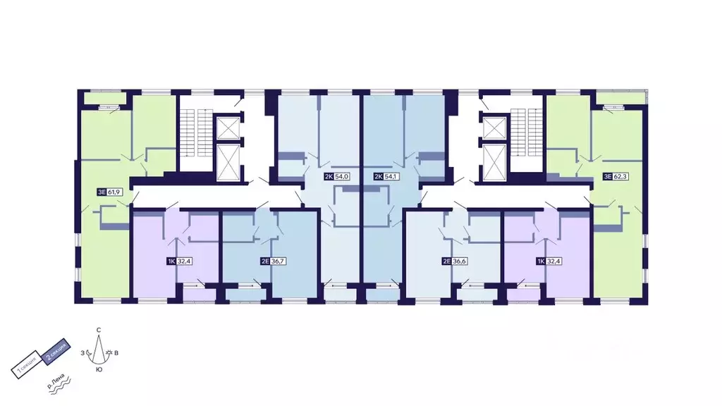 2-к кв. Саха (Якутия), Якутск ул. Новопортовская, 1Д (36.7 м) - Фото 1
