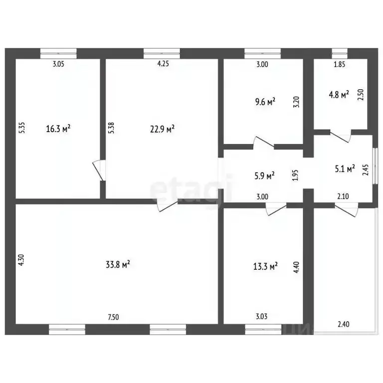 Дом в Крым, Кировский район, Первомайское с/пос, с. Первомайское ул. ... - Фото 2
