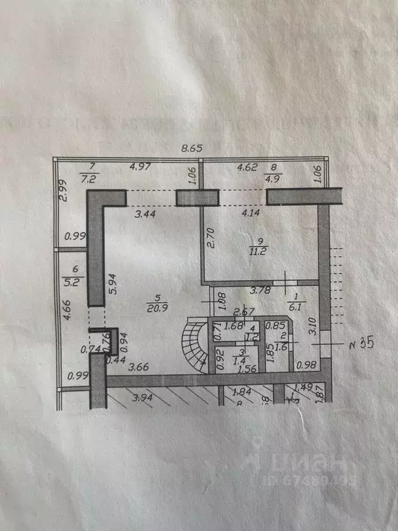 3-к кв. Краснодарский край, Анапа ул. Горького, 58А (70.0 м) - Фото 2