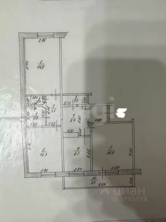 3-к кв. Татарстан, Казань ул. Джаудата Файзи, 15 (71.7 м) - Фото 1