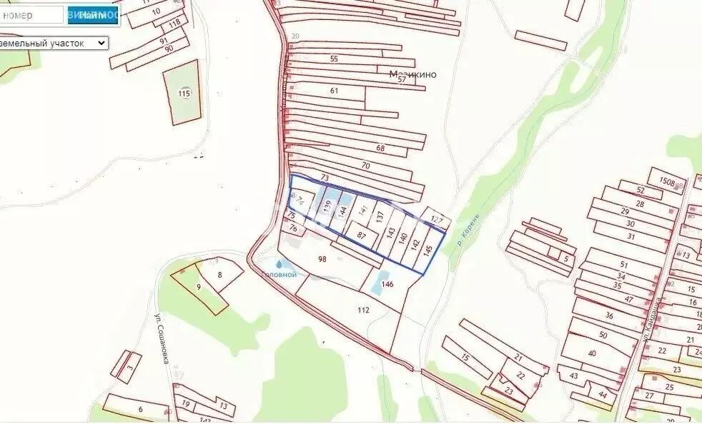 Участок в село Мазикино, улица Михаила Гокова, 3 (332 м) - Фото 1