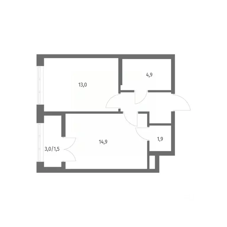 1-к кв. Ленинградская область, Ломоносовский район, Аннинское ... - Фото 1