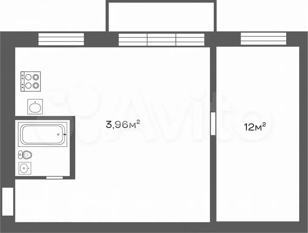 2-к. квартира, 44 м, 3/5 эт. - Фото 0