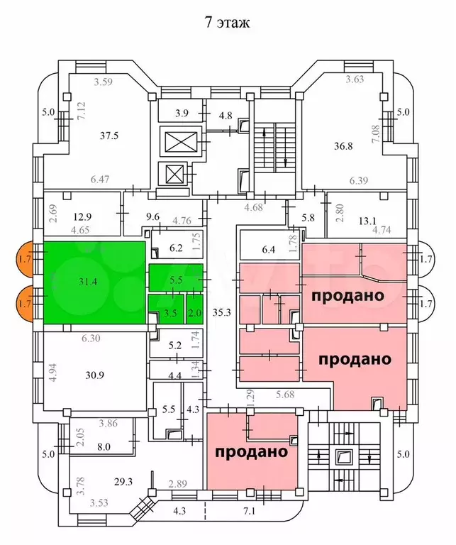 Продам офис возле метро, правый берег, 46 м - Фото 0