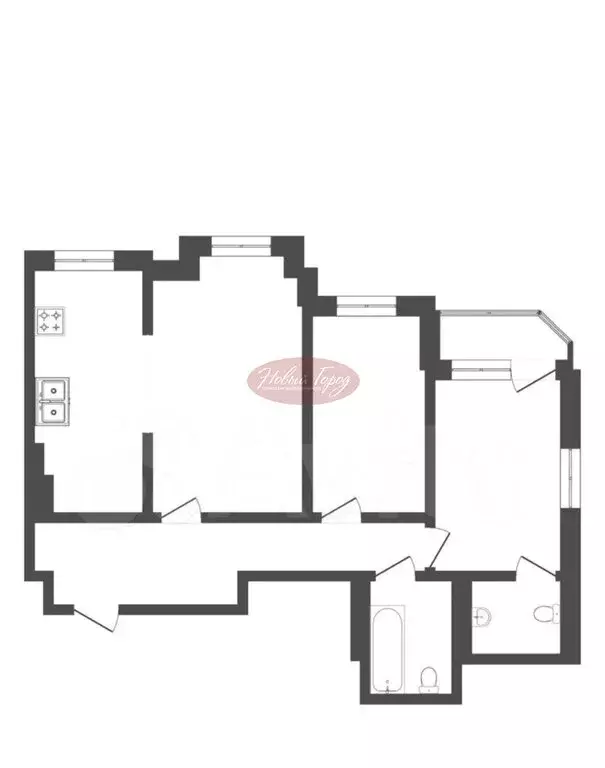 3-комнатная квартира: Тюмень, улица Максима Горького, 68к1 (105 м) - Фото 0