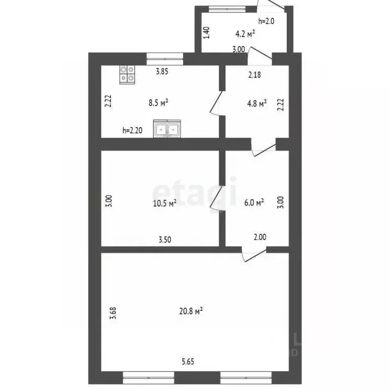 Таунхаус в Башкортостан, Стерлитамакский район, с. Наумовка ... - Фото 2