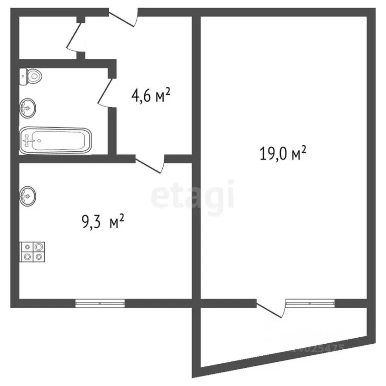 1-к кв. Владимирская область, Ковров ул. Маяковского, 2 (38.6 м) - Фото 2