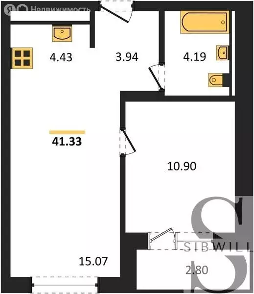 1-комнатная квартира: Новосибирск, Пермская улица, 12к2 (38.53 м) - Фото 0