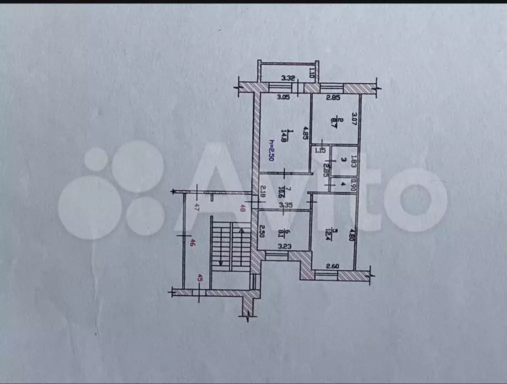 3-к. квартира, 60 м, 2/5 эт. - Фото 0