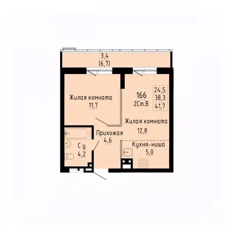 2-к кв. Новосибирская область, Новосибирск ул. Коминтерна, 1 (41.7 м) - Фото 0