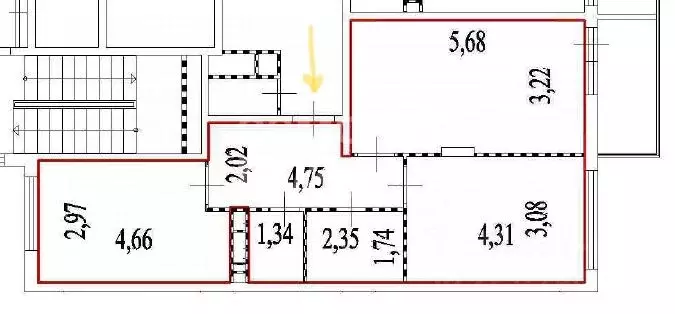 2-к кв. Москва бул. Скандинавский, 23к1 (61.0 м) - Фото 2