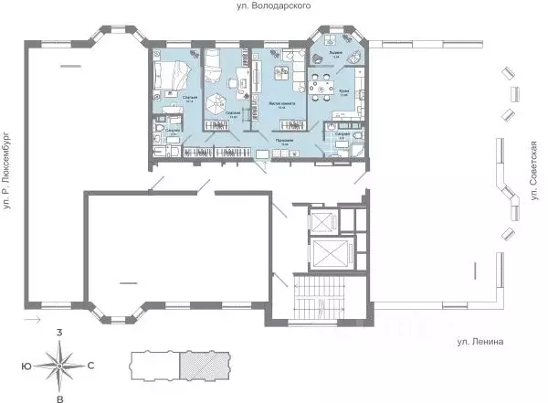 3-к кв. Кировская область, Киров ул. Свободы, 28 (78.0 м) - Фото 1