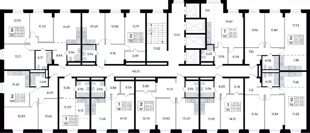 3-к кв. Приморский край, Владивосток ул. Тухачевского (71.25 м) - Фото 2