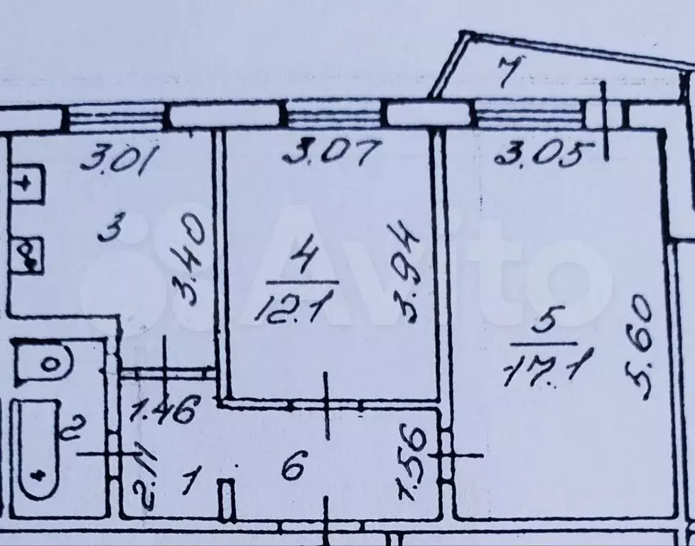 2-к. квартира, 48,9 м, 4/9 эт. - Фото 0