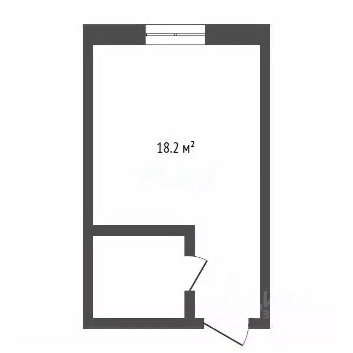 Студия Амурская область, Благовещенск Батарейная ул., 35 (18.2 м) - Фото 2