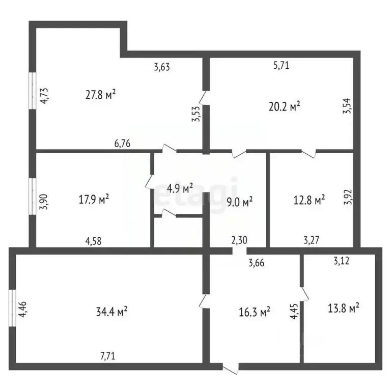 3-к кв. Амурская область, Благовещенск Артиллерийская ул., 17 (159.7 ... - Фото 1