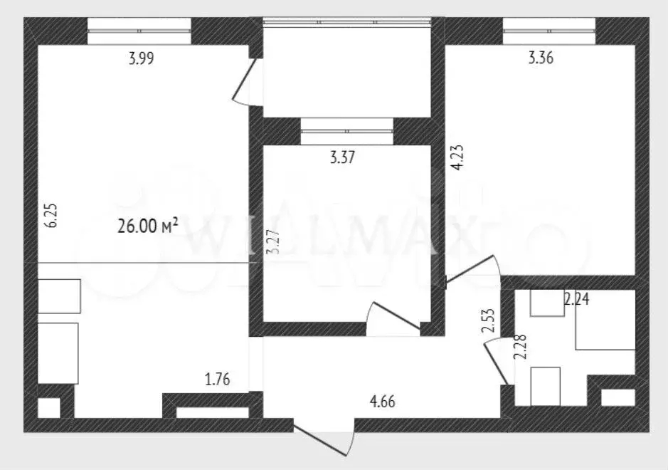 2-к. квартира, 67 м, 4/5 эт. - Фото 0