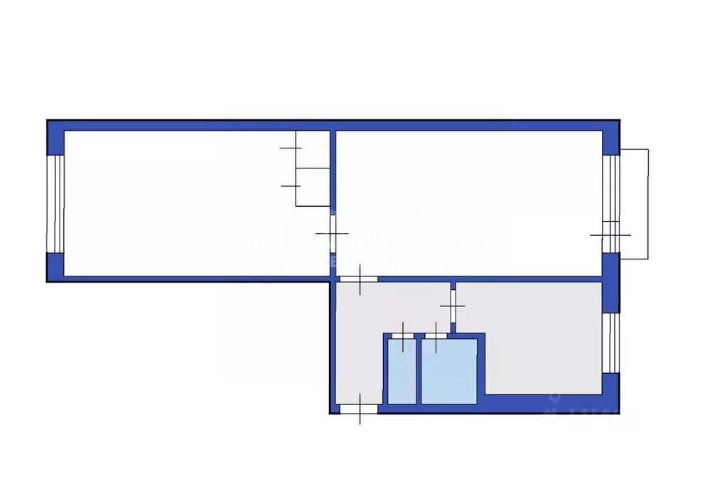 2-к кв. Кемеровская область, Междуреченск просп. 50 лет Комсомола, 10 ... - Фото 2