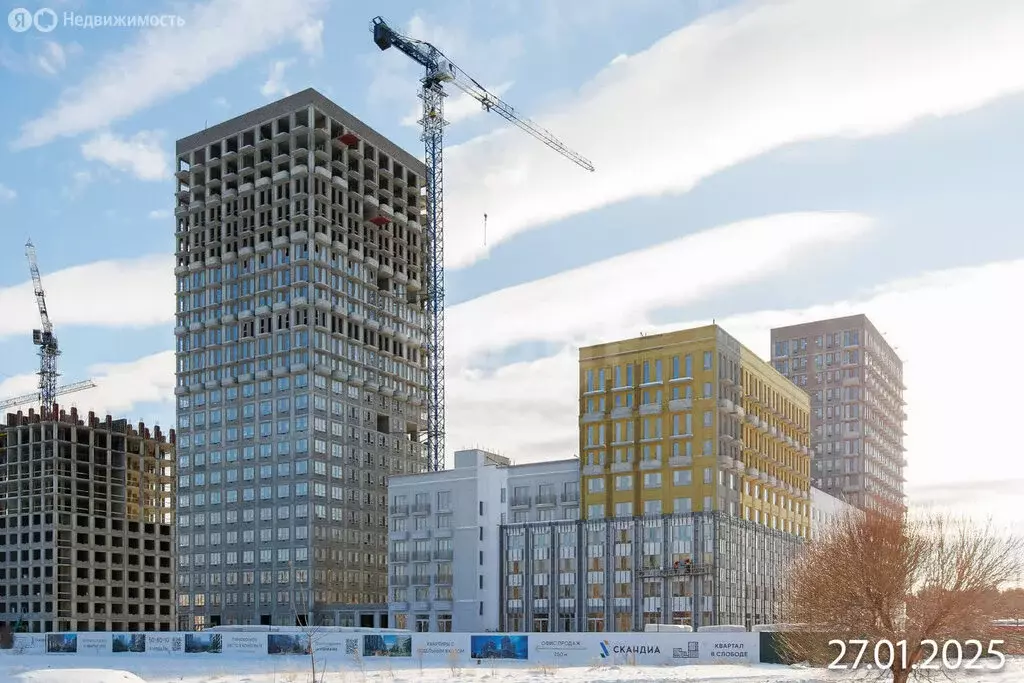 Квартира-студия: Тюмень, улица Вадима Бованенко, 7 (29.17 м) - Фото 1