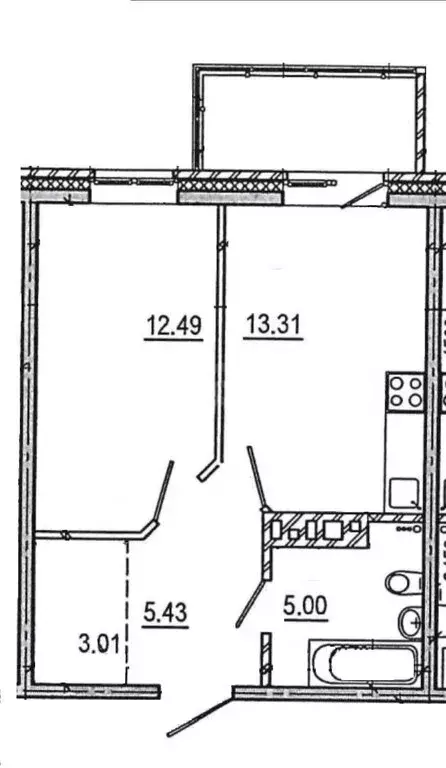 1-комнатная квартира: Иркутский муниципальный округ, рабочий посёлок ... - Фото 1