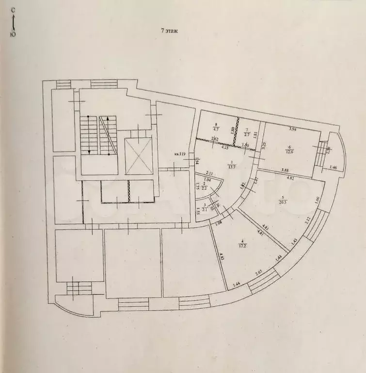 2-к. квартира, 75,7 м, 7/9 эт. - Фото 0