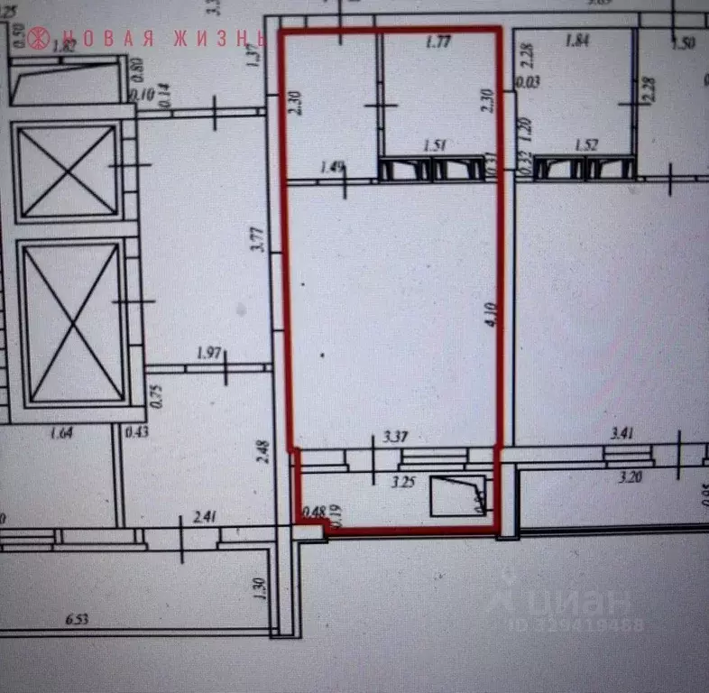 Студия Самарская область, Самара Южное ш., 11 (23.8 м) - Фото 1