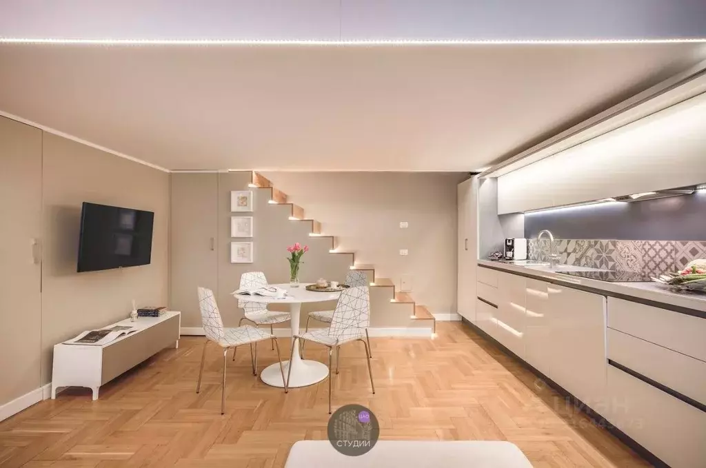Студия Москва Садовая-Кудринская ул., 23С3 (22.9 м) - Фото 1
