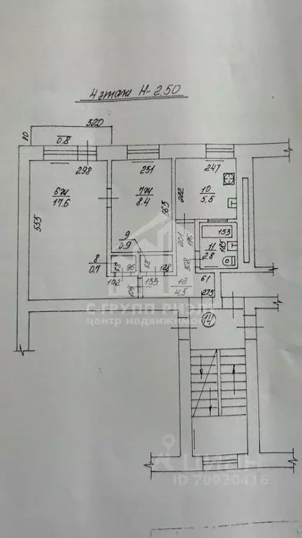 2-к кв. Калининградская область, Калининград ул. Маршала Борзова, 61 ... - Фото 1