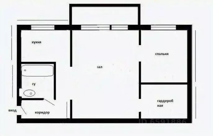 2-к кв. Тульская область, Тула ул. Белкина, 1Б (44.2 м) - Фото 2