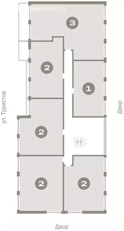 2-комнатная квартира: Екатеринбург, Мраморская улица, 27/2 (64.93 м) - Фото 1