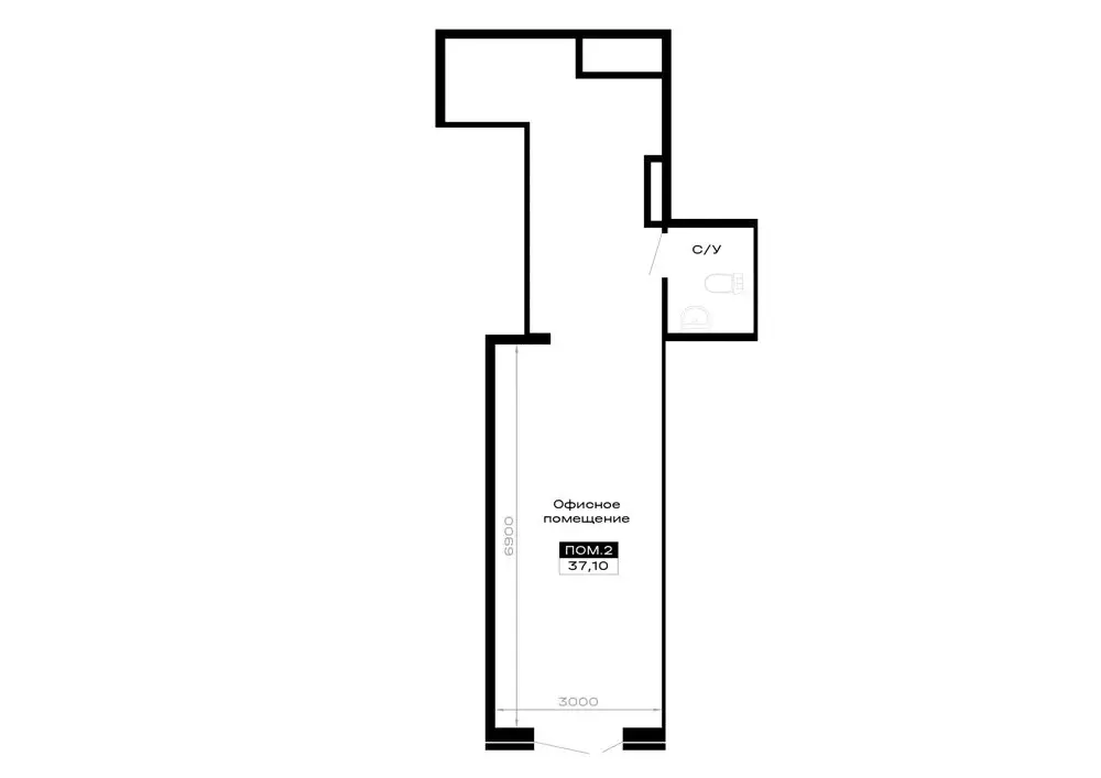 Помещение свободного назначения (37.1 м) - Фото 2