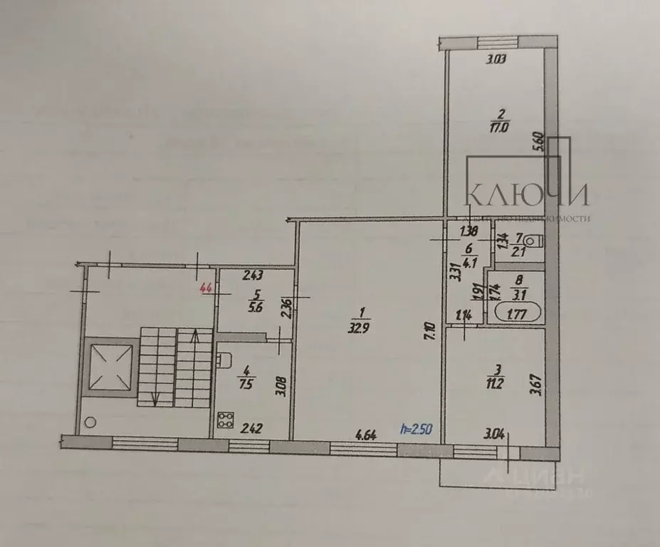 3-к кв. Челябинская область, Магнитогорск ул. Жукова, 14/3 (83.0 м) - Фото 1