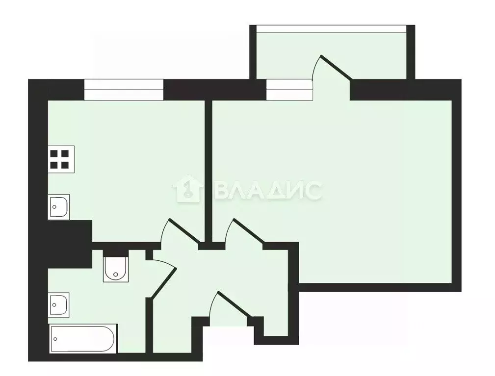 1-к кв. Санкт-Петербург Пулковское ш., 38к7 (38.6 м) - Фото 1