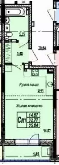 Студия Удмуртия, Ижевск Камбарская ул., 5 (32.5 м) - Фото 2