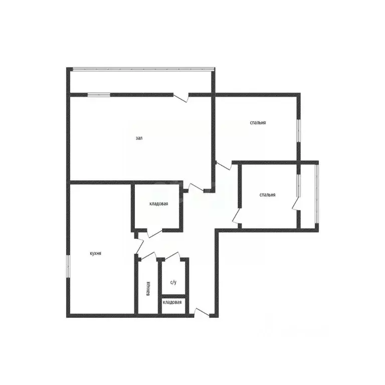 3-к кв. Курганская область, Кетовский муниципальный округ, с. Иковка ... - Фото 1