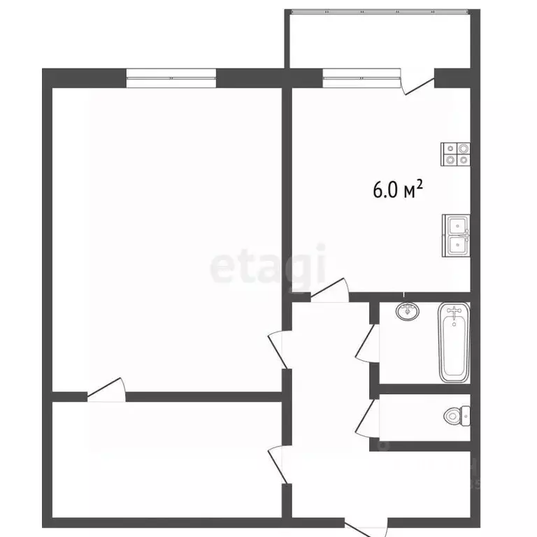 2-к кв. Москва Новосибирская ул., 7 (38.1 м) - Фото 2