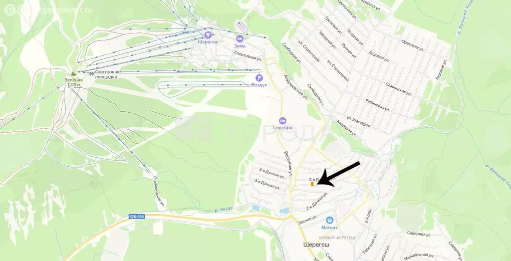 Участок в посёлок городского типа Шерегеш, СНТ Шерегешевец, 2-я Дачная ... - Фото 1