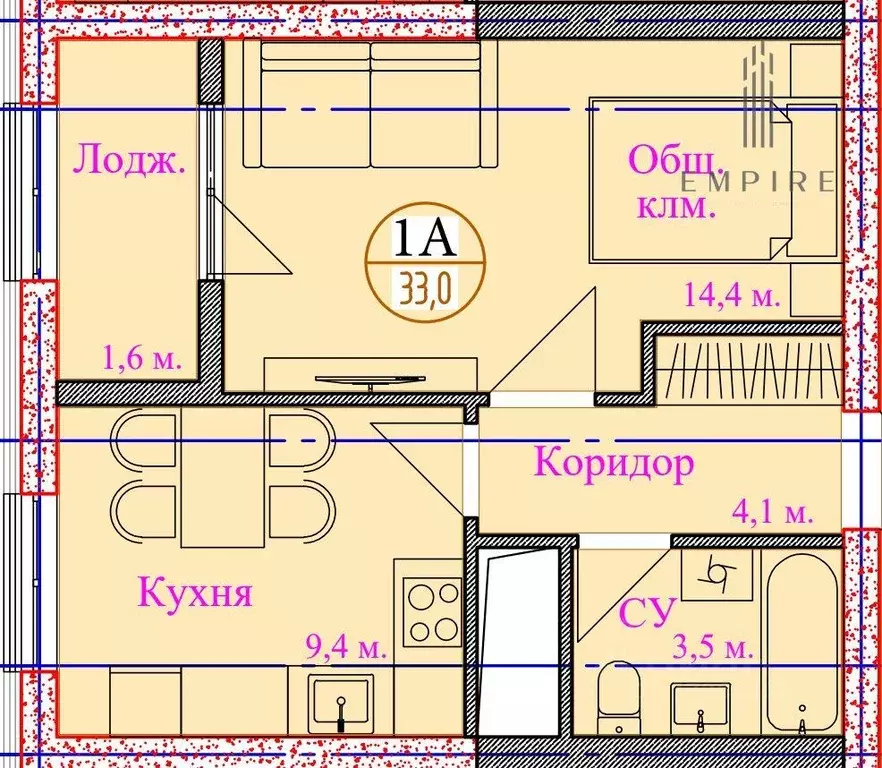 1-к кв. Чеченская республика, Грозный ул. Хамзата У. Орзамиева, 3 ... - Фото 0