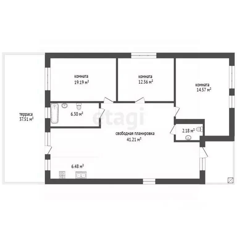 Дом в Крым, Симферопольский район, Мирновское с/пос, с. Белоглинка, ... - Фото 2