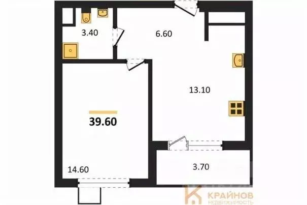 1-к кв. Воронежская область, Воронеж бул. Содружества, 6 (39.6 м) - Фото 0