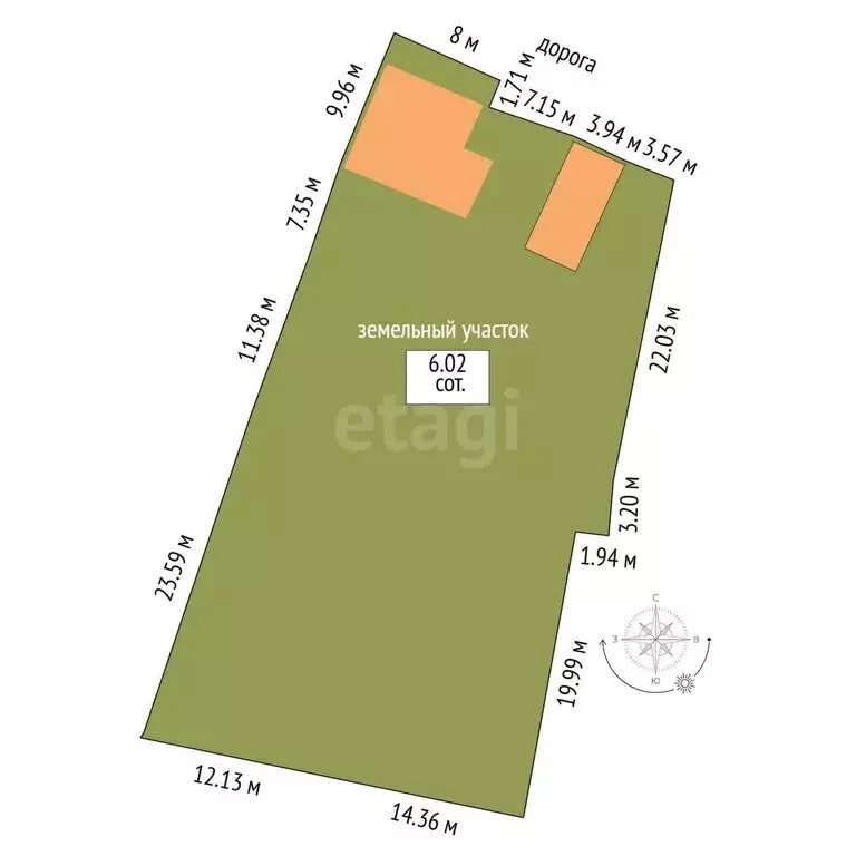 Дом в Лысогорская, улица Кочубея (47.5 м) - Фото 2