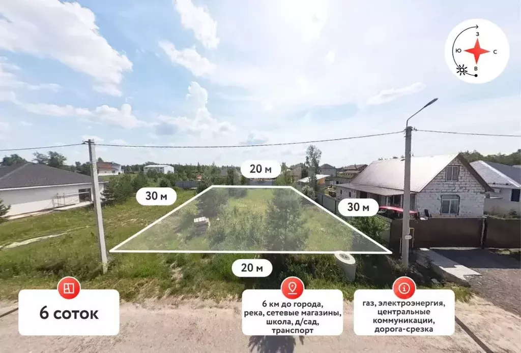 Участок в Тюменская область, Тюмень Лето-Парк кп, 40 (6.0 сот.) - Фото 1