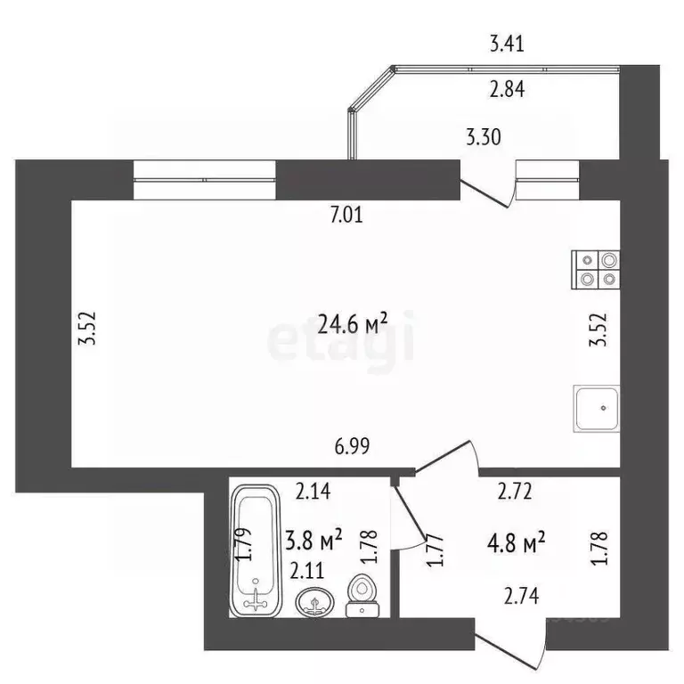 Студия Мордовия, Саранск Волгоградская ул., 64 (33.3 м) - Фото 2