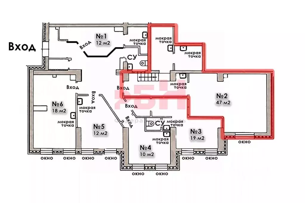 Офис в Свердловская область, Екатеринбург ул. Краснолесья, 74 (47 м) - Фото 2