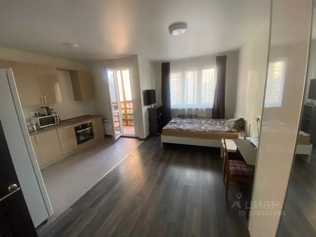 Студия Московская область, Одинцово ул. Сколковская, 9Б (31.0 м) - Фото 1