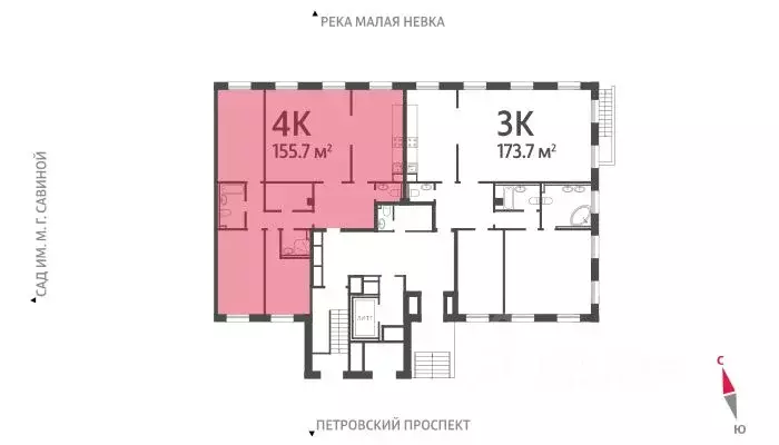 4-к кв. Санкт-Петербург Петровский просп., 11к3 (155.5 м) - Фото 1