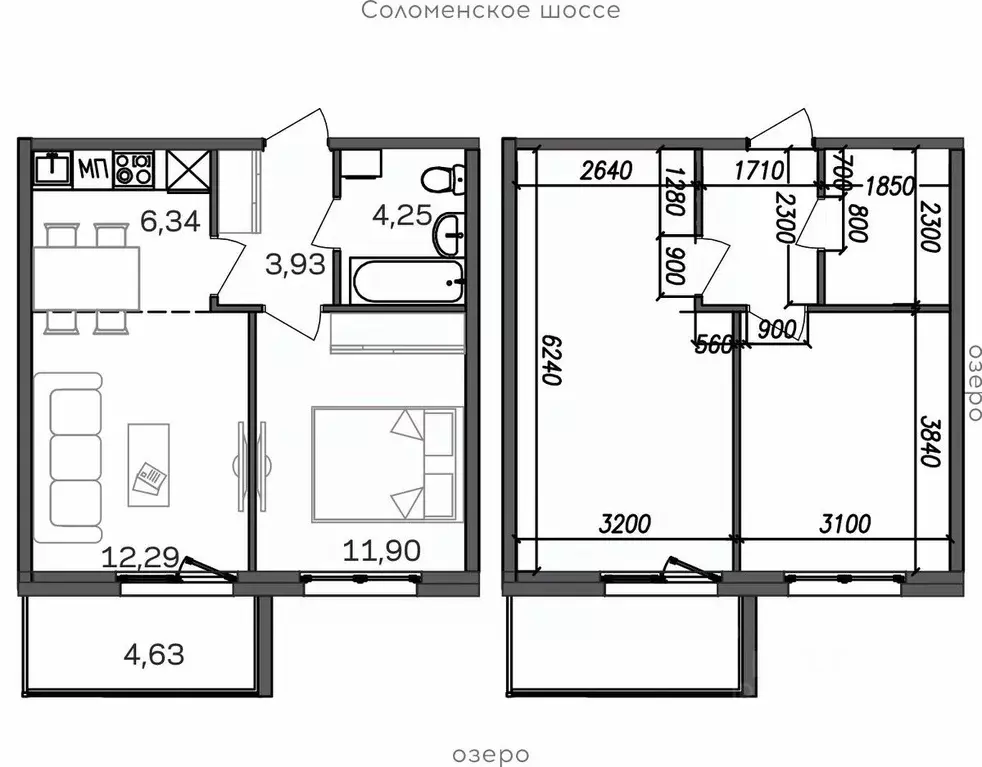 2-к кв. Карелия, Петрозаводск Район Северная промзона, Вороний Наволок ... - Фото 0