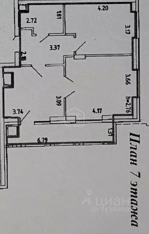 2-к кв. Рязанская область, Рязань ул. Чапаева, 58 (58.7 м) - Фото 2
