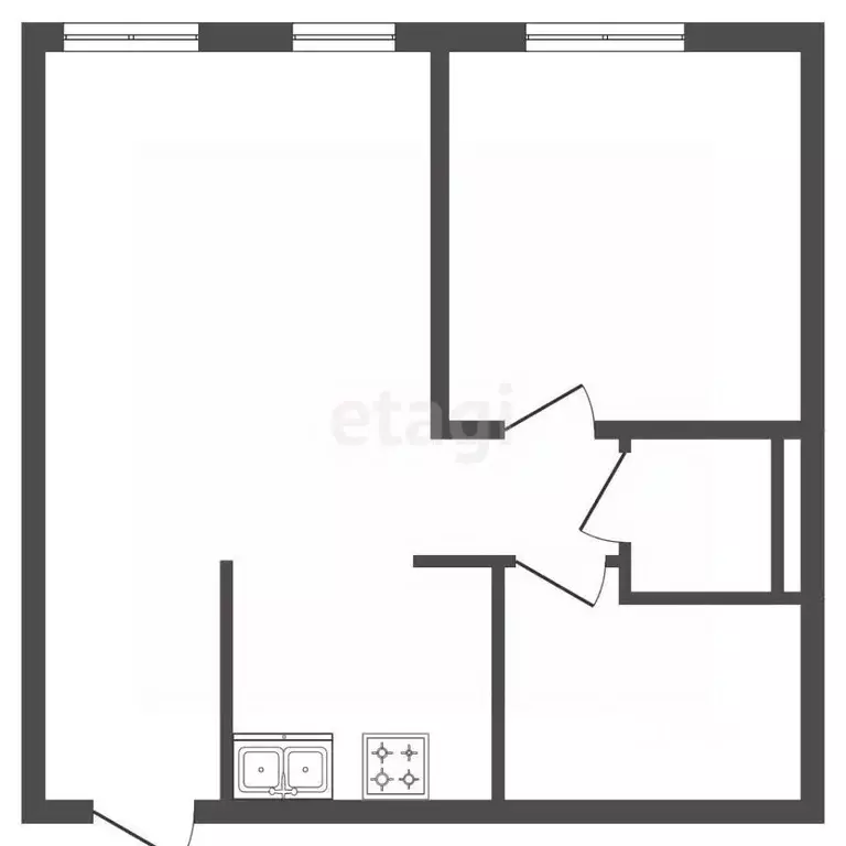 1-к кв. Санкт-Петербург наб. Черной речки, 35 (47.1 м) - Фото 2