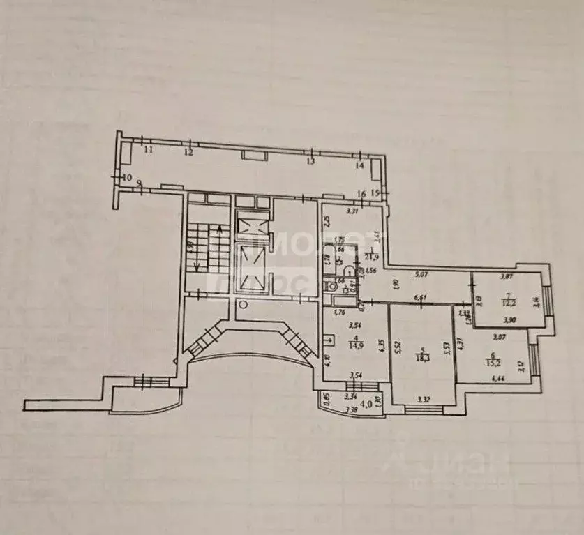 3-к кв. Калужская область, Обнинск просп. Маркса, 85 (86.9 м) - Фото 2